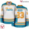 Jackie Moon Flint Tropics White Hockey Jersey - Vesles2014S