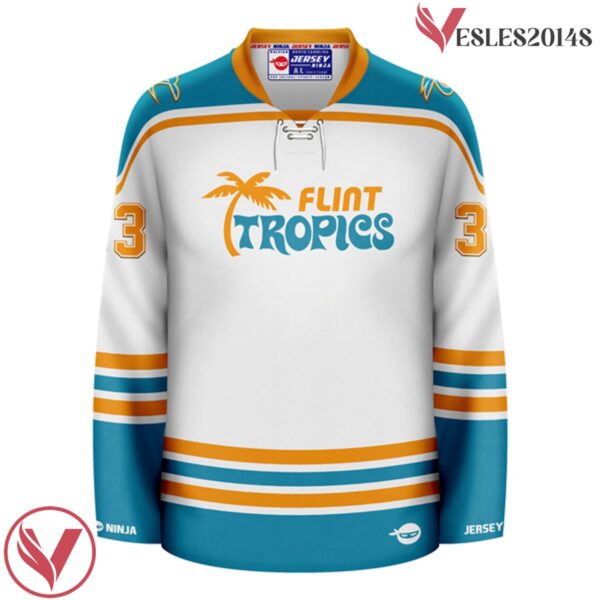 Jackie Moon Flint Tropics White Hockey Jersey - Vesles2014S 2