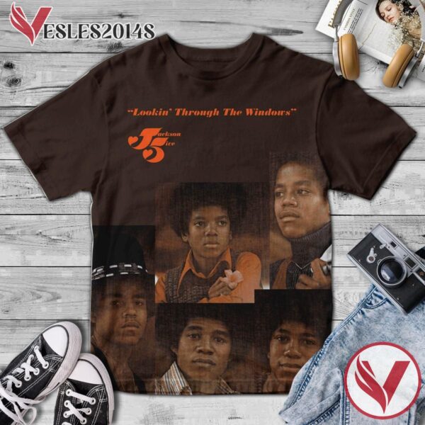 Jackson 5 Lookin' Through The Windows Album Cover Shirt, Perfect Gifts For Music Lovers - Vesles2014S