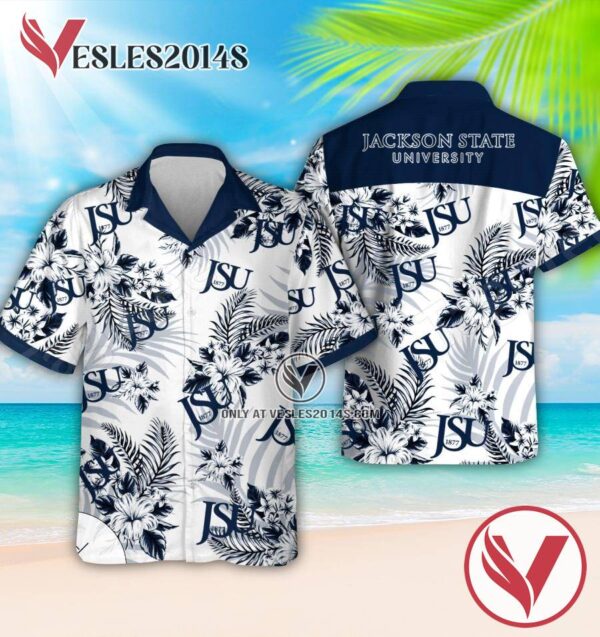 Jackson State University Logo Hawaiian Suit, Perfect Gifts Idea In Holiday - Vesles2014S 1