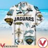 Jacksonville Jaguar Tiger Print Hawaiian Shirt, Unique Gifts For Friends - Vesles2014S 1