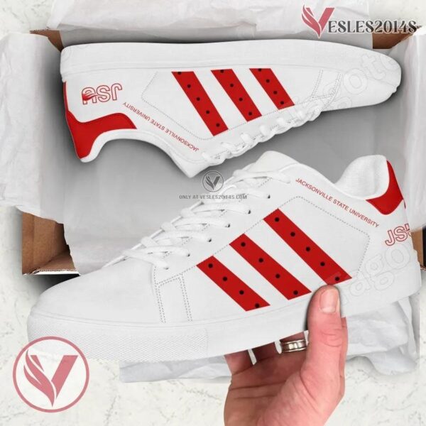 Jacksonville State University Logo Stan Smith Shoes, Unique Sneaker For Fans - Vesles2014s