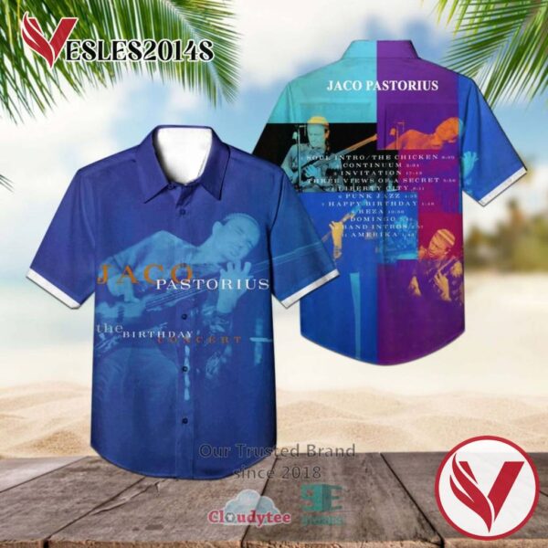 Jaco Pastorius The Birthday Concert Hawaiian Casual Shirt, Best Gifts For Summer Vesles2014S 1