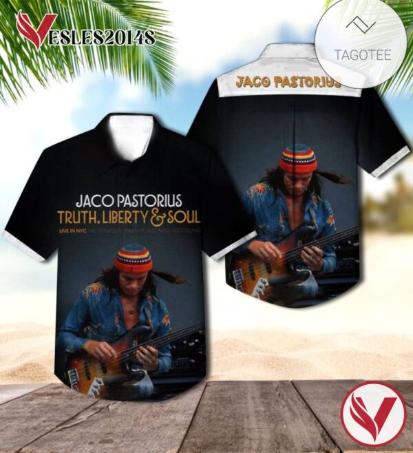 Jaco Pastorius Truth Liberty And Soul Album Cover Hawaiian Shirt, Best Gift For Music Lovers Vesles2014S