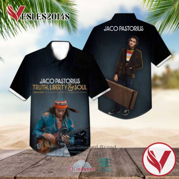 Jaco Pastorius Truth Liberty Soul Dark Hawaiian Casual Shirt, Best Gifts For Summer Vesles2014S 1