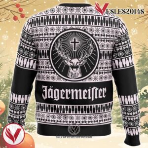 Jagermeister Black Ugly Christmas Sweater, Unique Christmas Gift For Fans - Vesles2014S 1