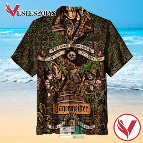 Jagermeister Casual Hawaiian Shirt, Best Gifts For Summer Vesles2014S 1