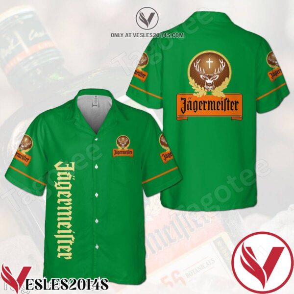 Jagermeister Green Hawaiian Shirt And Short, Unique Gifts For Friends - Vesles2014S 1