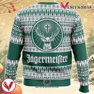 Jagermeister Green Ugly Christmas Sweater, Unique Christmas Gift For Fans - Vesles2014S 1