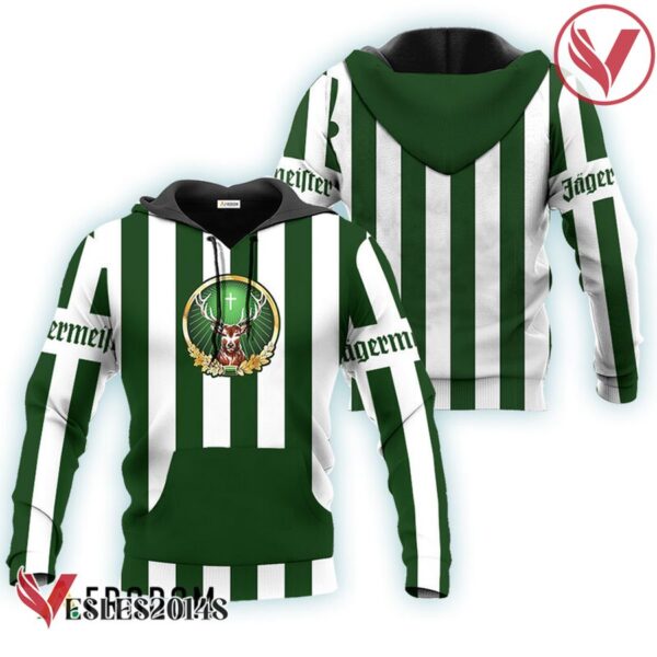Jagermeister Green Vintage Striped Hoodie & Zip Hoodie - Vesles2014S