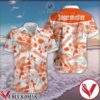 Jagermeister Orange Tropical Floral White Hawaiian Shirt, Unique Gifts For Friends - Vesles2014S 1