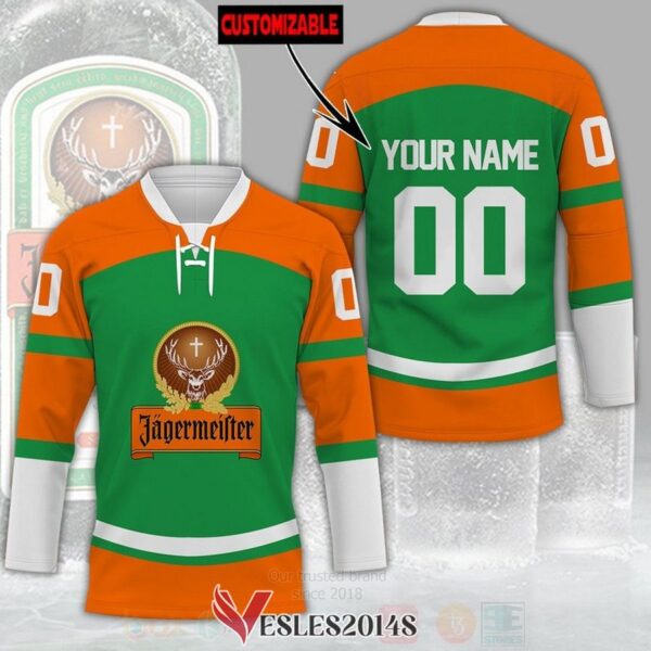 Jagermeister Personalized Hockey Jersey Shirt, Trending Gifts For Fans - Vesles2014s