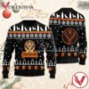 Jagermeister Puppy Snowflake Pattern Christmas Ugly Sweater, Unique Winter Outfits For Fans - Vesles2014S  1