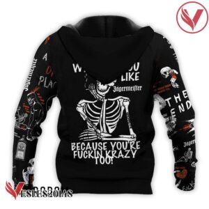 Jagermeister Rock And Roll Skeleton Skull Hoodie & Zip Hoodie - Vesles2014S 3