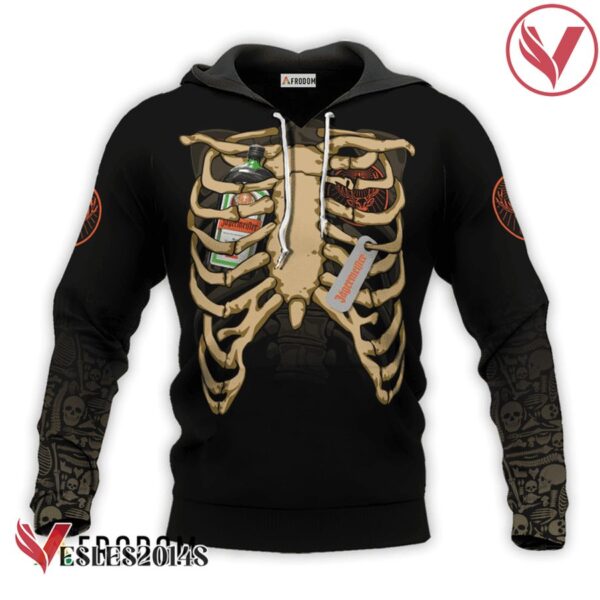 Jagermeister Skeleton Ribcage Hoodie & Zip Hoodie - Vesles2014S 1