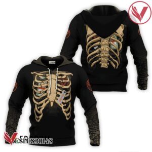 Jagermeister Skeleton Ribcage Hoodie & Zip Hoodie - Vesles2014S
