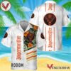 Jagermeister White Tropical Flower Hawaiian Shirt, Best Summer Gifts For Fans - Vesles2014S