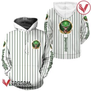 Jagermeister White Vertical Striped Hoodie & Zip Hoodie - Vesles2014S