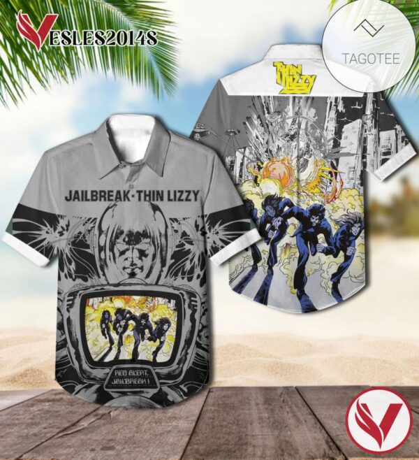 Jailbreak Album By Thin Lizzy Hawaiian Shirt, Best Gift For Music Lovers Vesles2014S