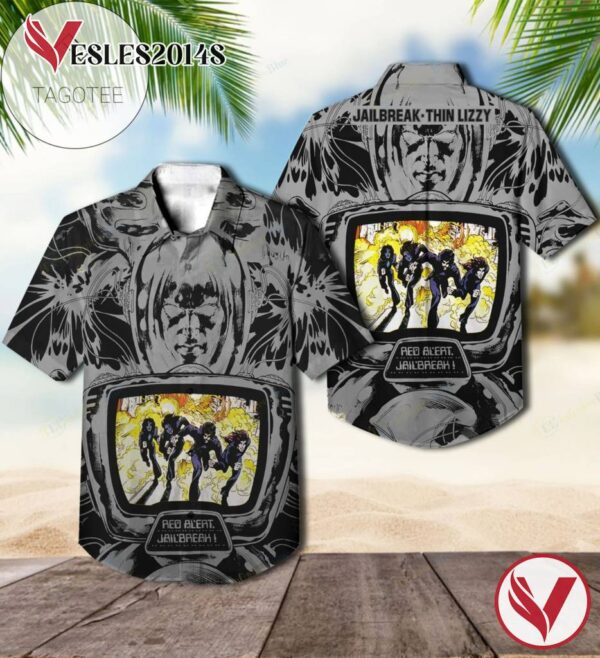 Jailbreak Album By Thin Lizzy Rock Band Hawaiian Shirt, Best Gift For Music Lovers Vesles2014S