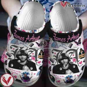 James Arthur Music Crocs Crocband Clogs Shoes, Unique Gifts For Fans - Vesles2014S
