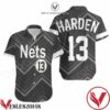 James Harden 13 Nets 2020-21 Earned Edition Black Jersey Inspired Style Hawaiian Shirt, Unique Gifts For Friends - Vesles2014S 1