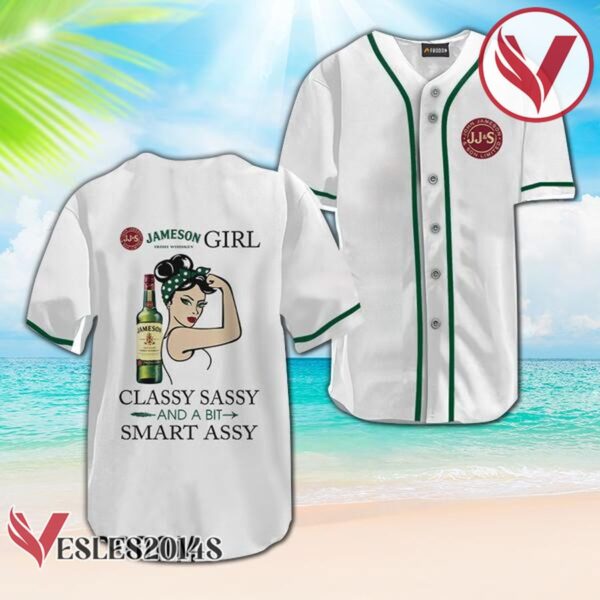 Jameson Classy Sassy And A Bit Smart Assy Baseball Jersey, Perfect Gifts For Fans - Vesles2014S