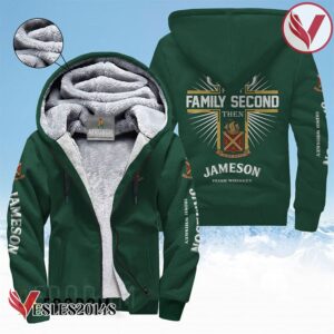 Jameson Irish Whiskey Fleece Zip Up Hoodie - Vesles2014S