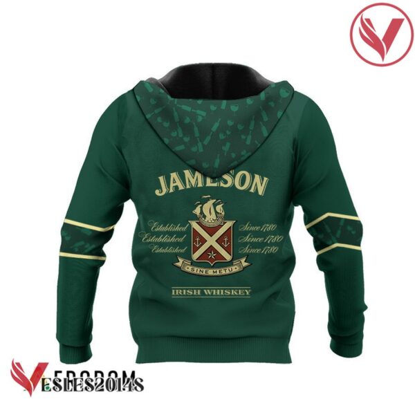 Jameson Irish Whiskey Green Wine Pattern Hoodie & Zip Hoodie - Vesles2014S 3