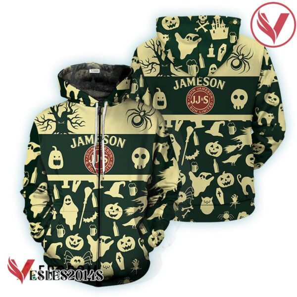 Jameson Irish Whiskey Halloween Patterns Hoodie & Zip Hoodie - Vesles2014S 1