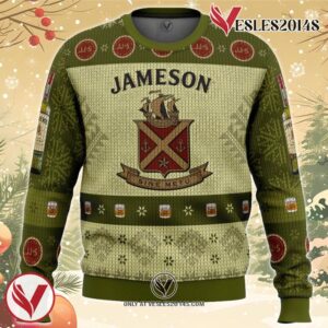 Jameson Irish Whiskey Ugly Christmas Sweater, Unique Christmas Gift For Fans - Vesles2014S