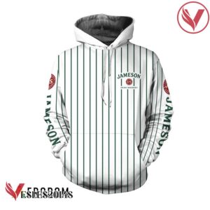 Jameson Irish Whiskey White Vertical Striped Hoodie & Zip Hoodie - Vesles2014S 1