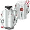 Jameson Irish Whiskey White Vertical Striped Hoodie & Zip Hoodie - Vesles2014S