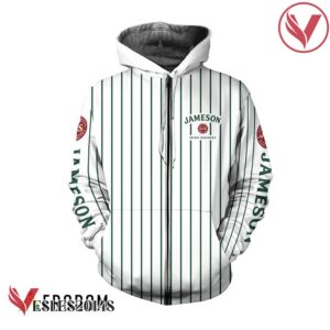 Jameson Irish Whiskey White Vertical Striped Hoodie & Zip Hoodie - Vesles2014S 2