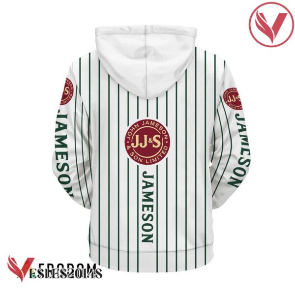 Jameson Irish Whiskey White Vertical Striped Hoodie & Zip Hoodie - Vesles2014S 3