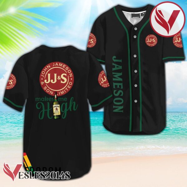Jameson Whiskey Make Me High Baseball Jersey, Perfect Gifts For Fans - Vesles2014S