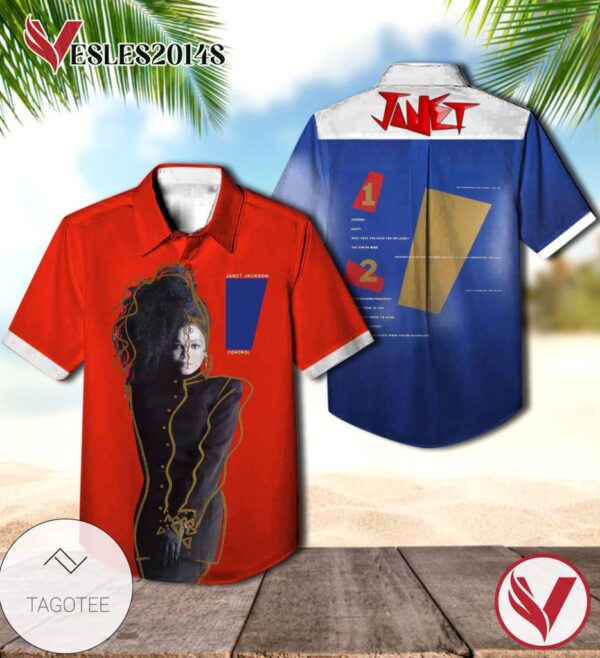 Janet Jackson Control Album Cover Hawaiian Shirt, Best Gift For Music Lovers Vesles2014S