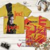 Janet Jackson-Control Album Yellow 3D Shirt, Unique Gifts For Music Lovers - Vesles2014S