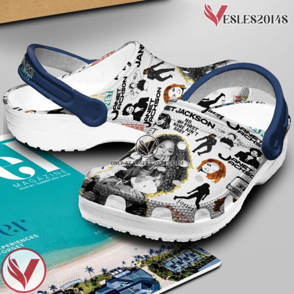 Janet Jackson Music Crocs Crocband Clogs Shoes, Unique Gifts For Fans Style 1 - Vesles2014S 2