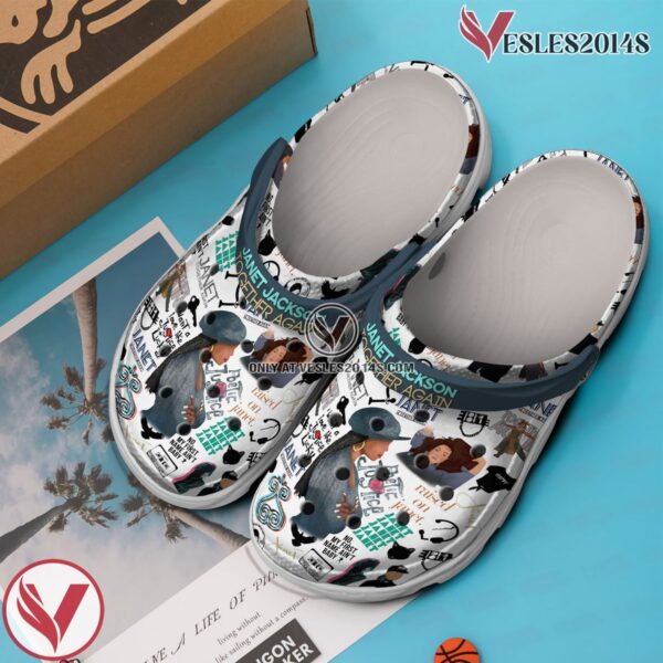 Janet Jackson Music Crocs Crocband Clogs Shoes, Unique Gifts For Fans Style 4 - Vesles2014S 2