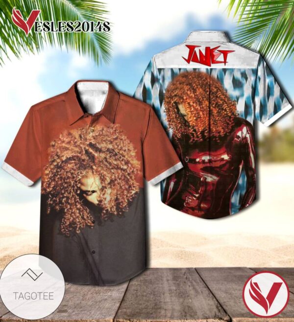 Janet Jackson The Velvet Rope Album Cover Hawaiian Shirt, Best Gift For Music Lovers Vesles2014S