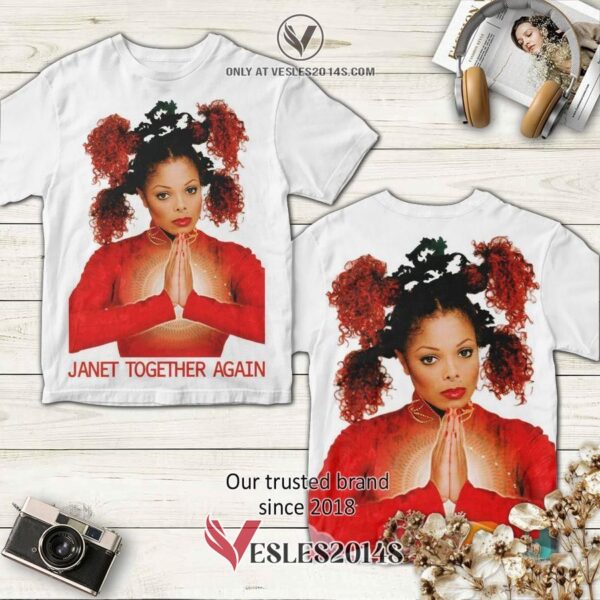 Janet Jackson-Together Again Album 3D Shirt, Unique Gifts For Music Lovers - Vesles2014S