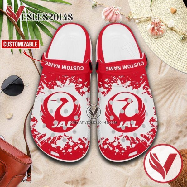 Japan Airlines Logo Crocs Shoes For Men And Women, Unique Clogs Shoes For Fans - Vesles2014S 1