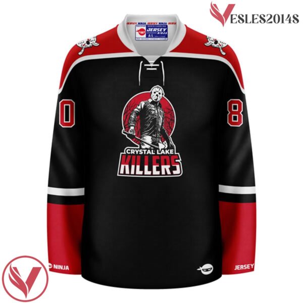 Jason Voorhees Crystal Lake Killers Hockey Jersey - Vesles2014S 2