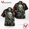 Jason Voorhees Face Halloween Casual Beach Full Printing Hawaiian Shirt Vesles2014S