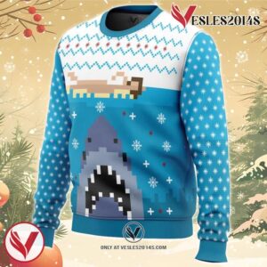Jaws Ugly Christmas Sweater, Unique Christmas Gift For Fans - Vesles2014S 1
