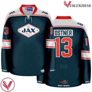 Jax Beer Primary Ocean Blue Hockey Jersey - Vesles2014S