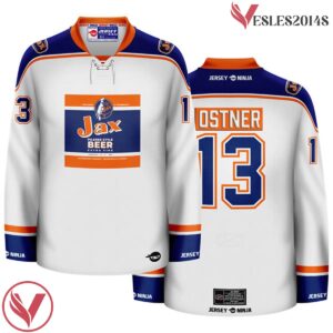 Jax Beer Throwback White Hockey Jersey - Vesles2014S