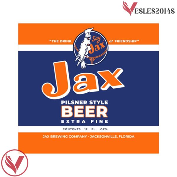 Jax Beer Throwback White Hockey Jersey - Vesles2014S 4