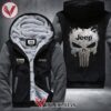Jeep Punisher Skull Fleece Hoodie Jacket, Unique Gifts For Car Lovers - Vesles2014S 1